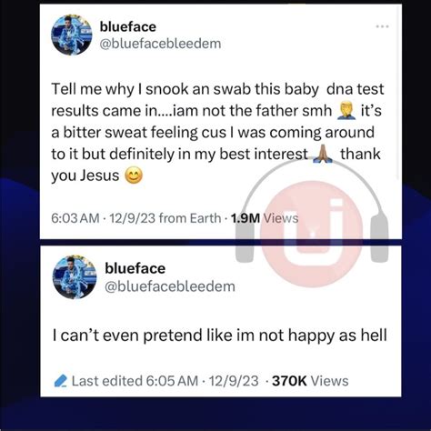 blue face not the father|Blueface Says He Took a DNA Test That Proves Hes。